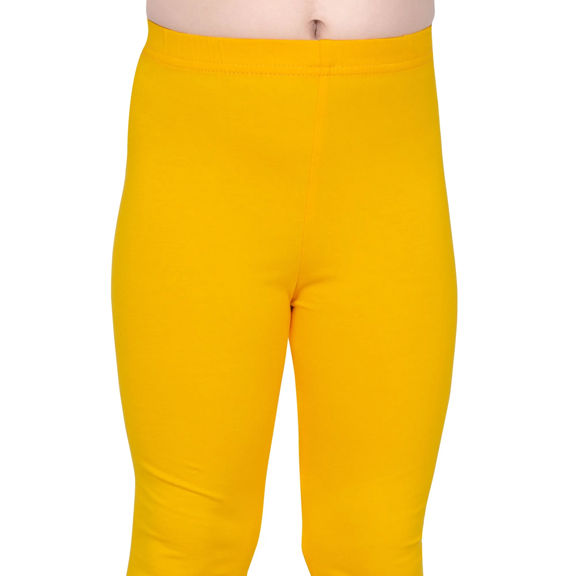 Girls Mustard Regular Legging