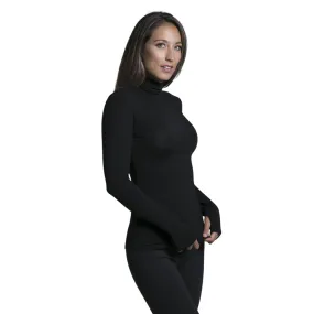 Grace Long Sleeve Turtle Neck - Black