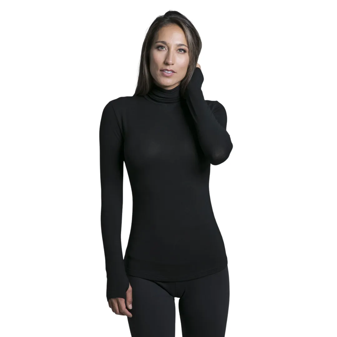 Grace Long Sleeve Turtle Neck - Black