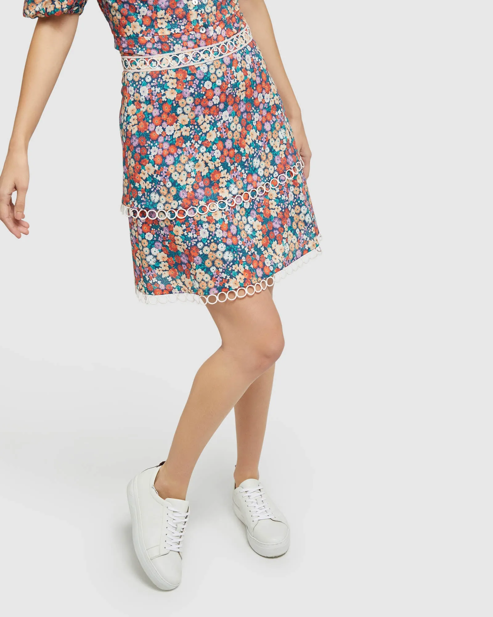 Greta Ditsy Floral Skirt