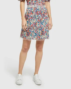 Greta Ditsy Floral Skirt