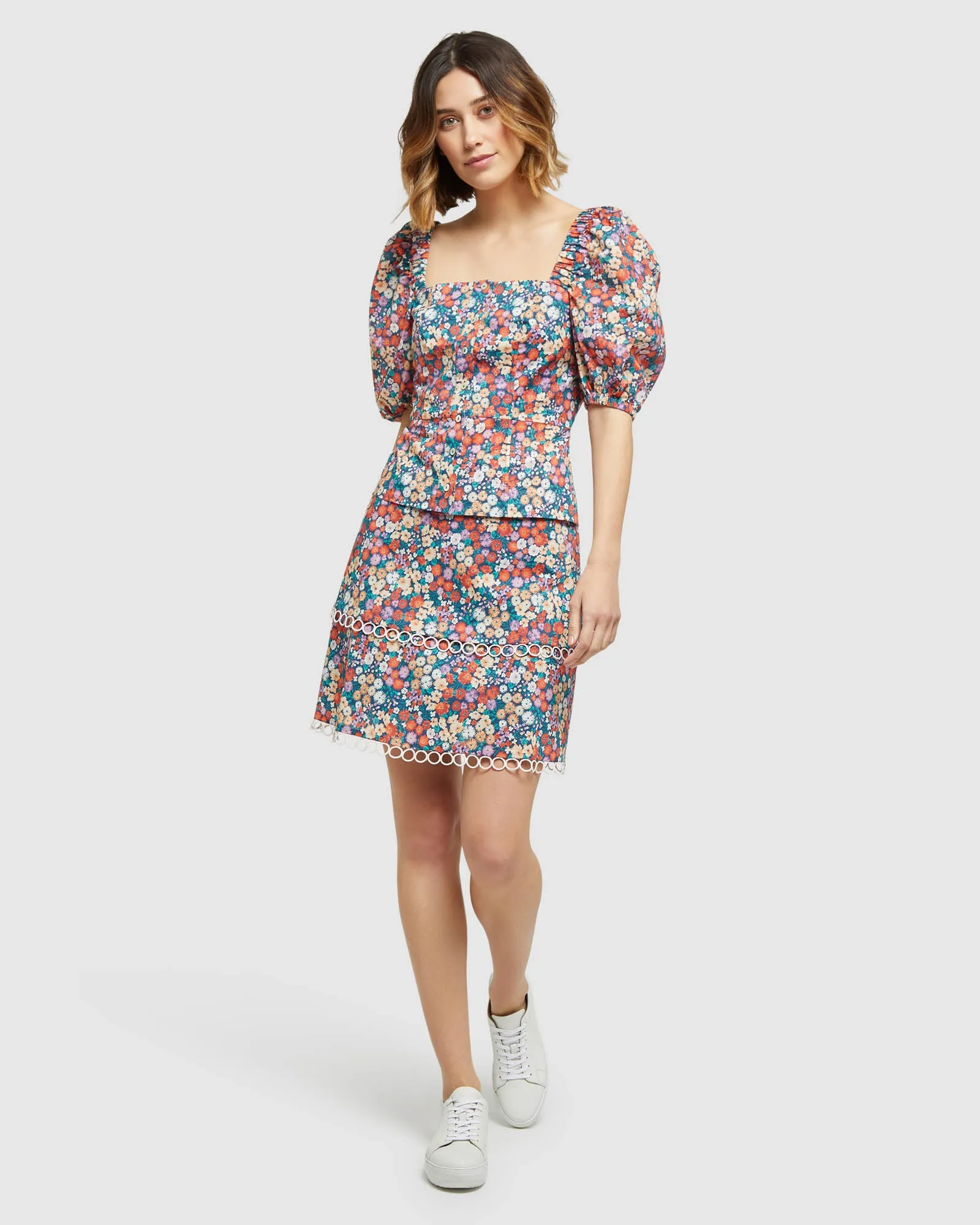 Greta Ditsy Floral Skirt