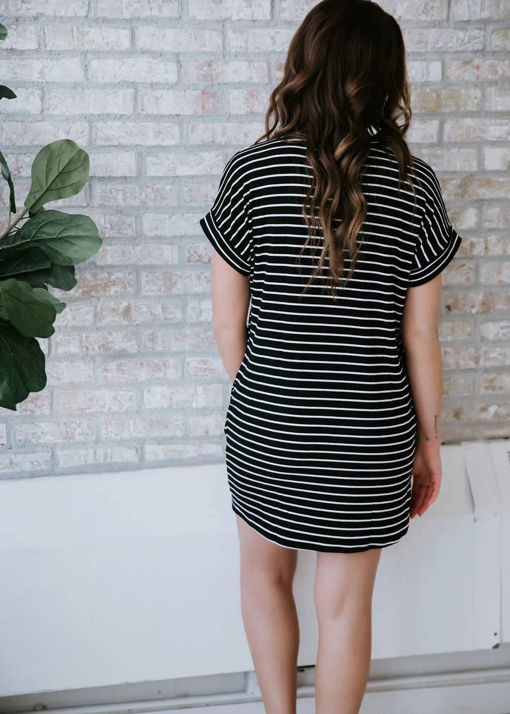 Hali Striped Ribbed Knit Dress FINAL SALE