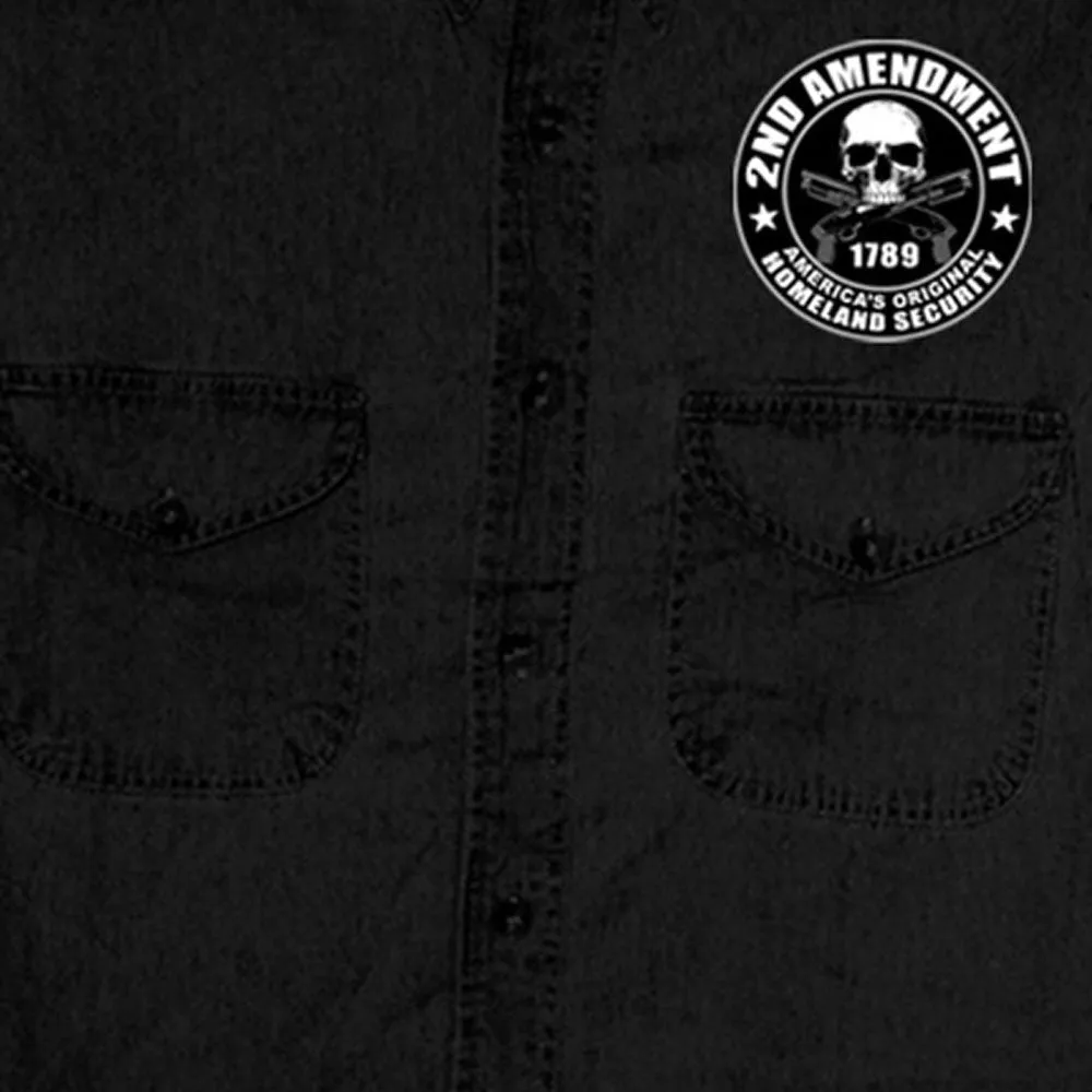Hot Leathers GMD5200 Men's '2nd Amendment America's Original Homeland