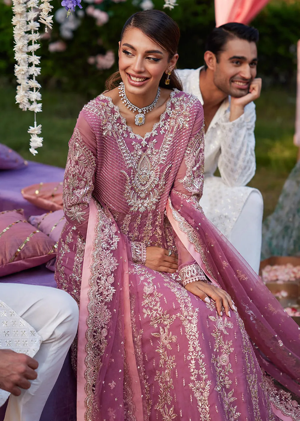 Izhar Unstitched Luxury Chiffon Collection by Mushq | HANIA
