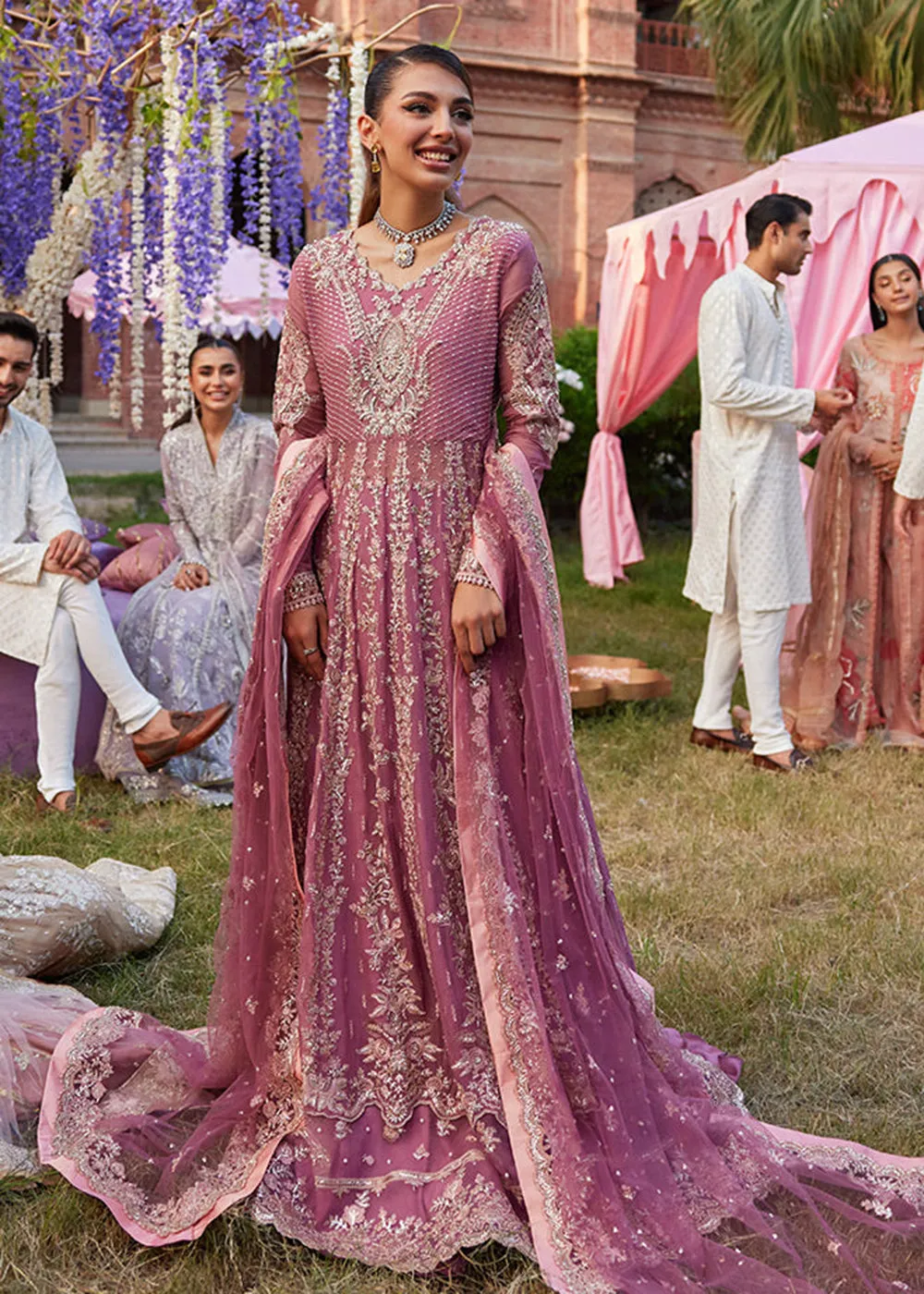 Izhar Unstitched Luxury Chiffon Collection by Mushq | HANIA