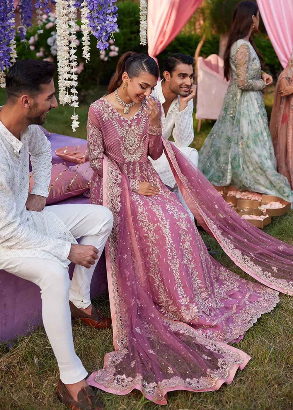 Izhar Unstitched Luxury Chiffon Collection by Mushq | HANIA