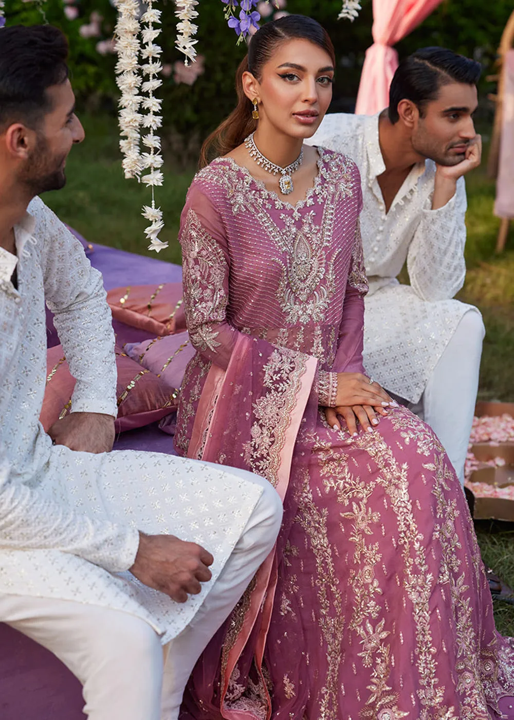 Izhar Unstitched Luxury Chiffon Collection by Mushq | HANIA
