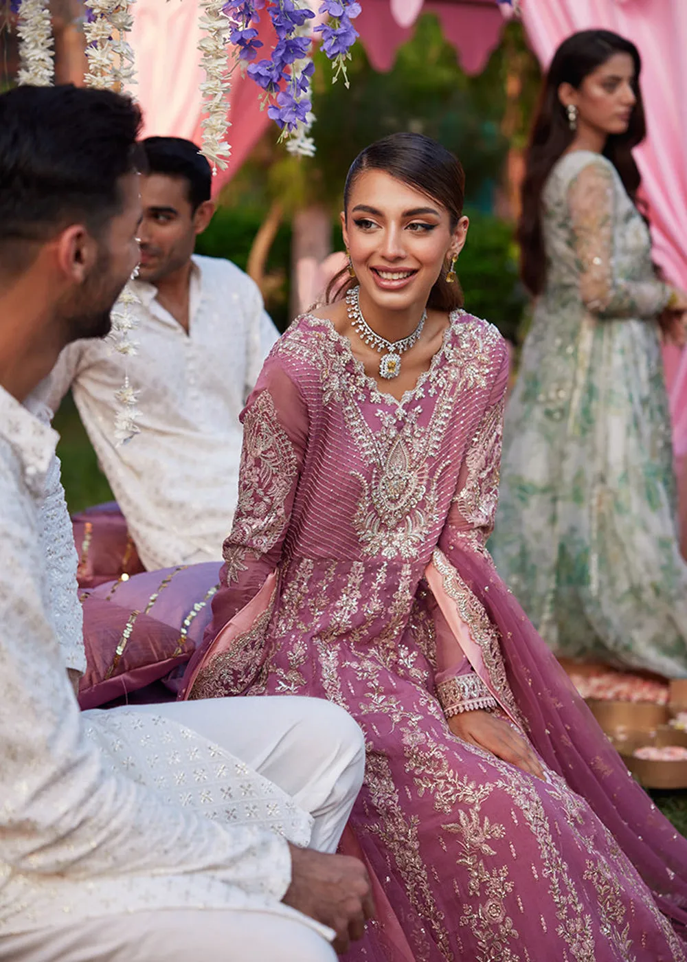Izhar Unstitched Luxury Chiffon Collection by Mushq | HANIA
