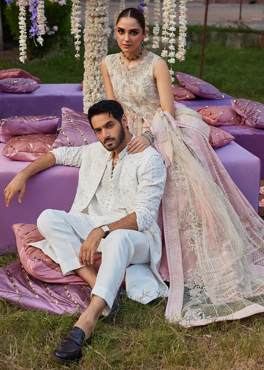 Izhar Unstitched Luxury Chiffon Collection by Mushq | MISHAAL
