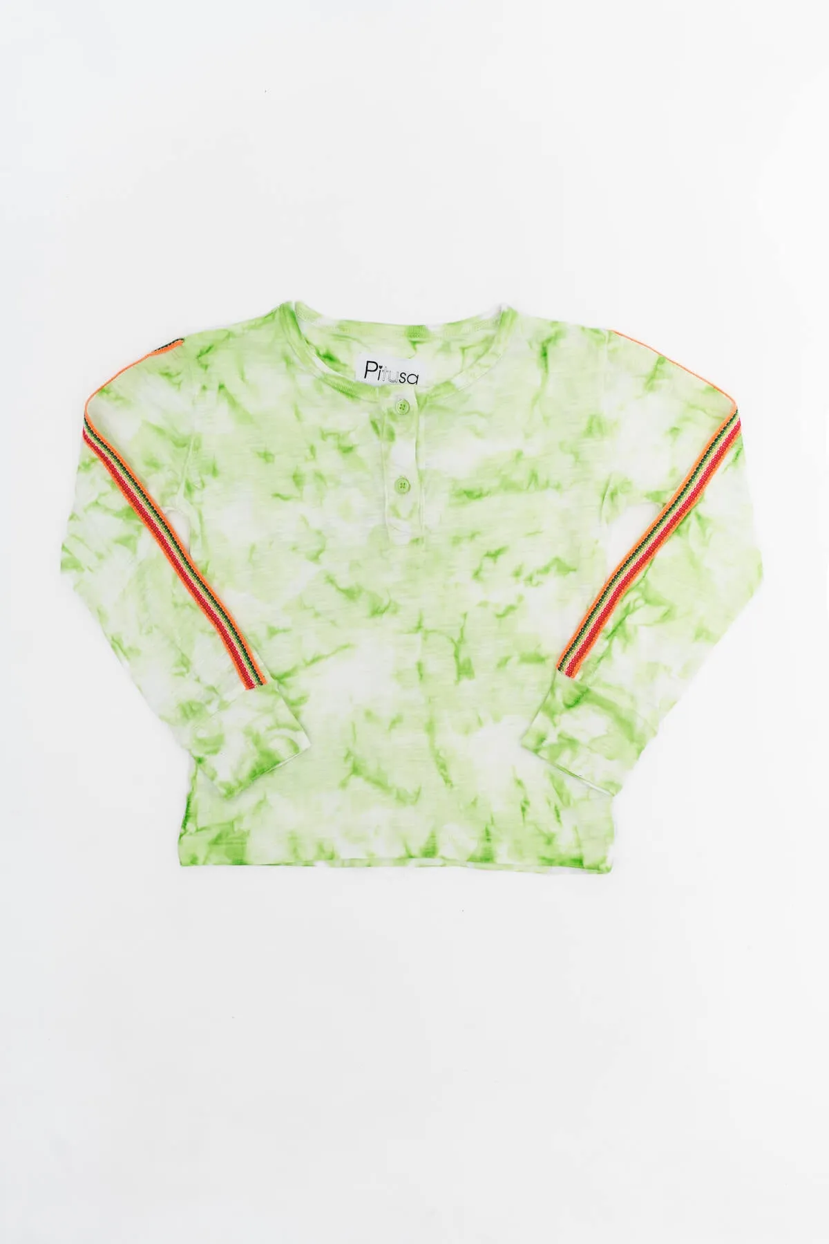 Kids Tie Dye Henley Top