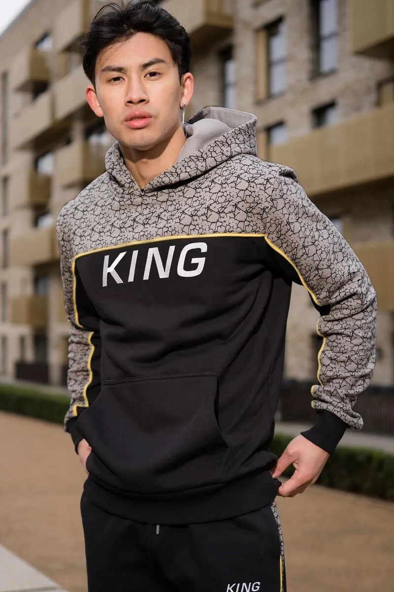 King 'Tennyson' Tracksuit Hoodie (Black/Elephant) AW21-TTTBY