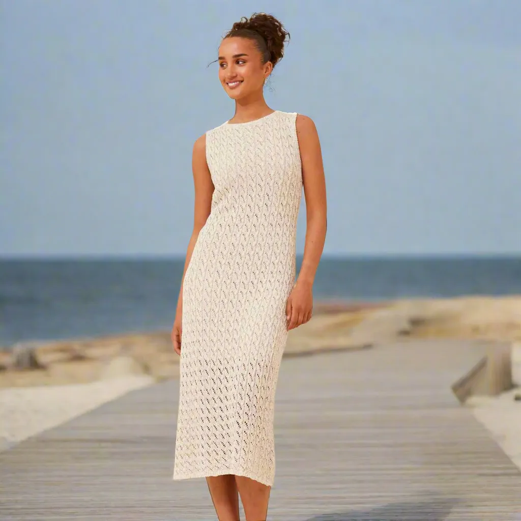 Knit Midi Dress - Clay