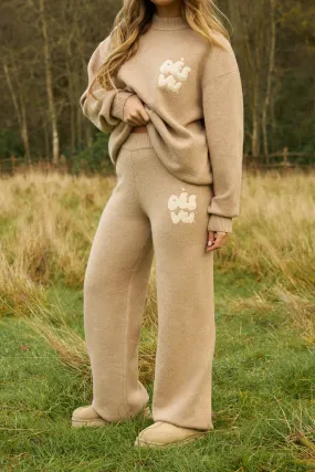 Knitted Trousers - Taupe