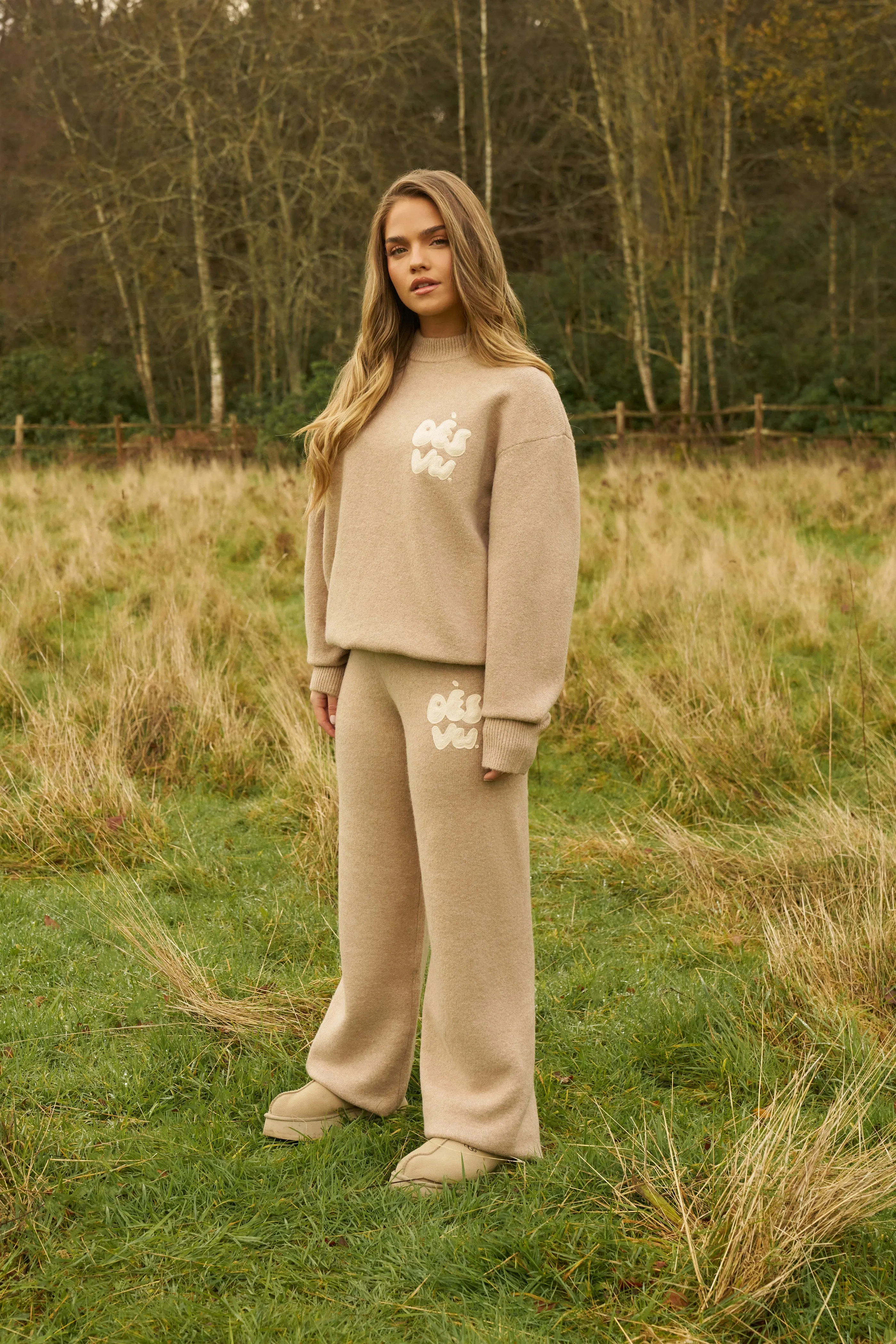 Knitted Trousers - Taupe