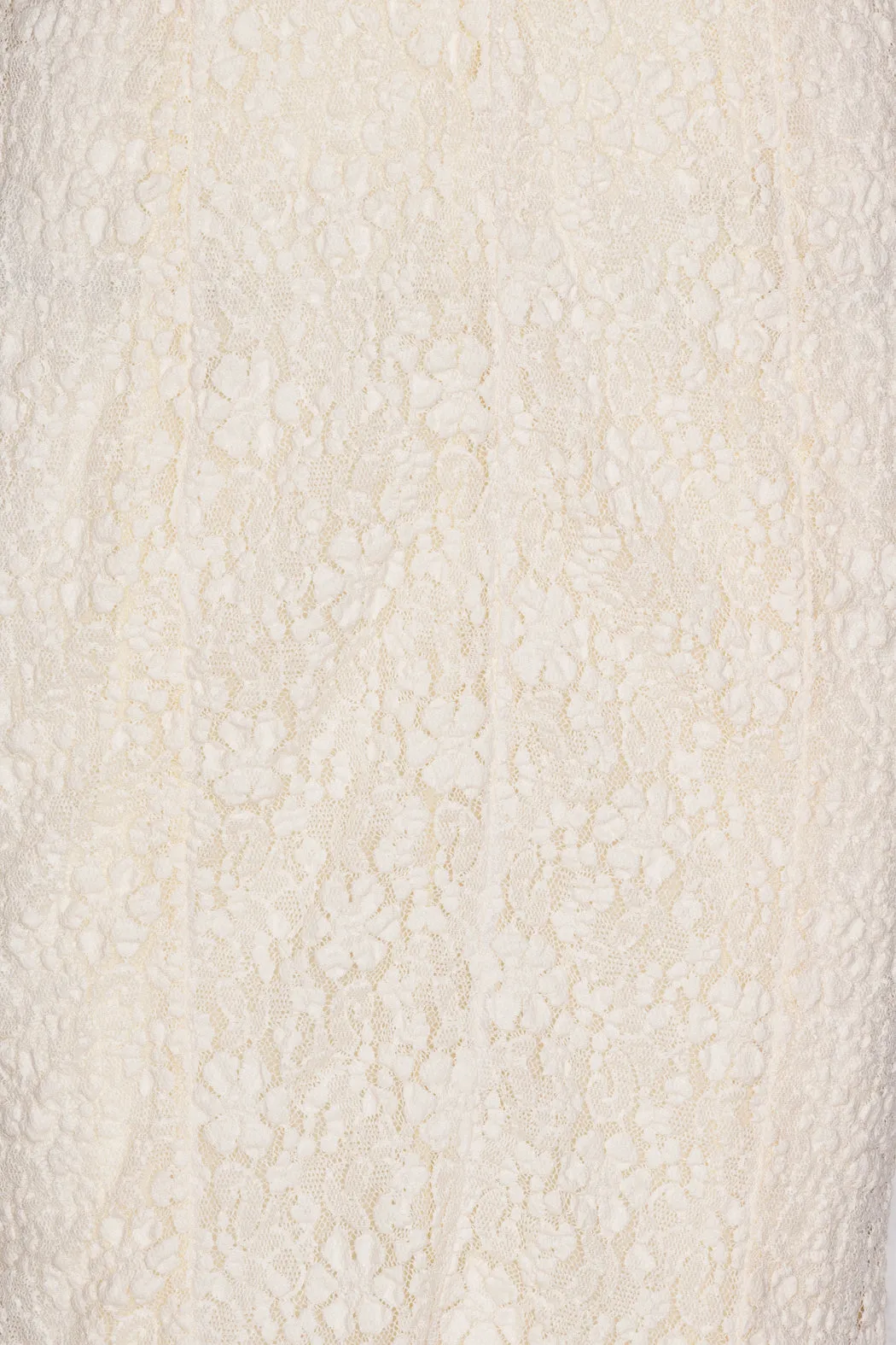 Lace Puffy Maxi Dress - Egret