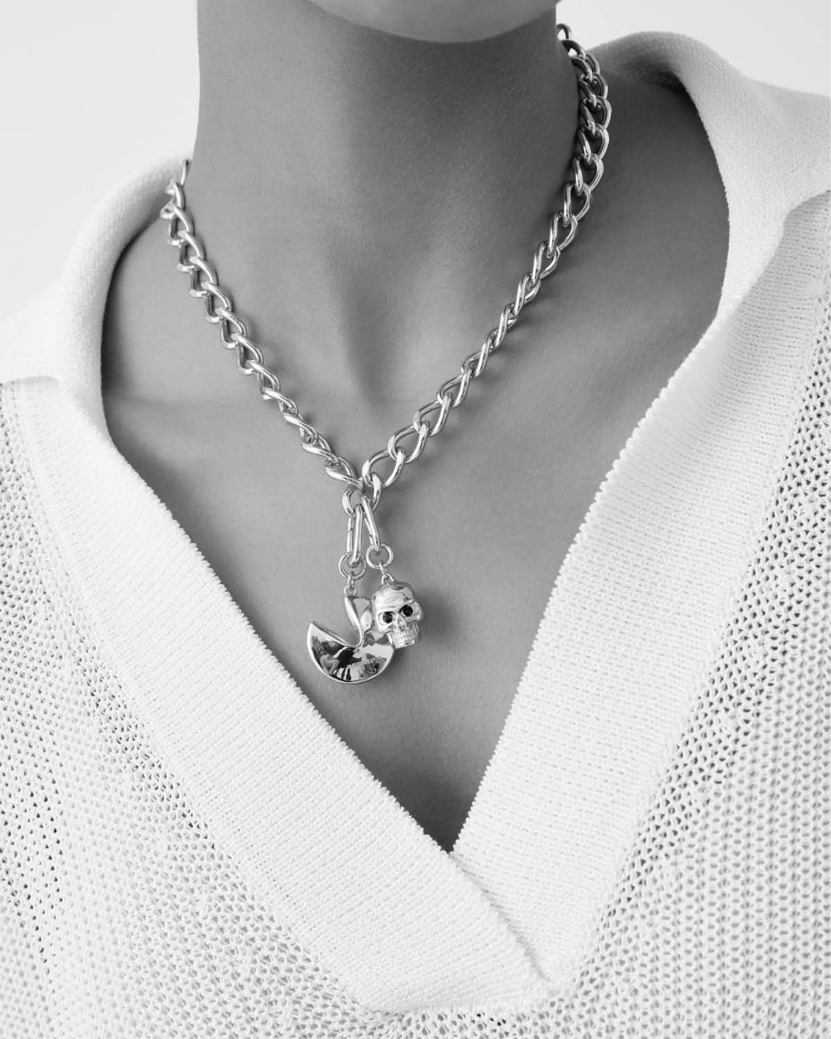 Le Skeleton Charme - Rhodium
