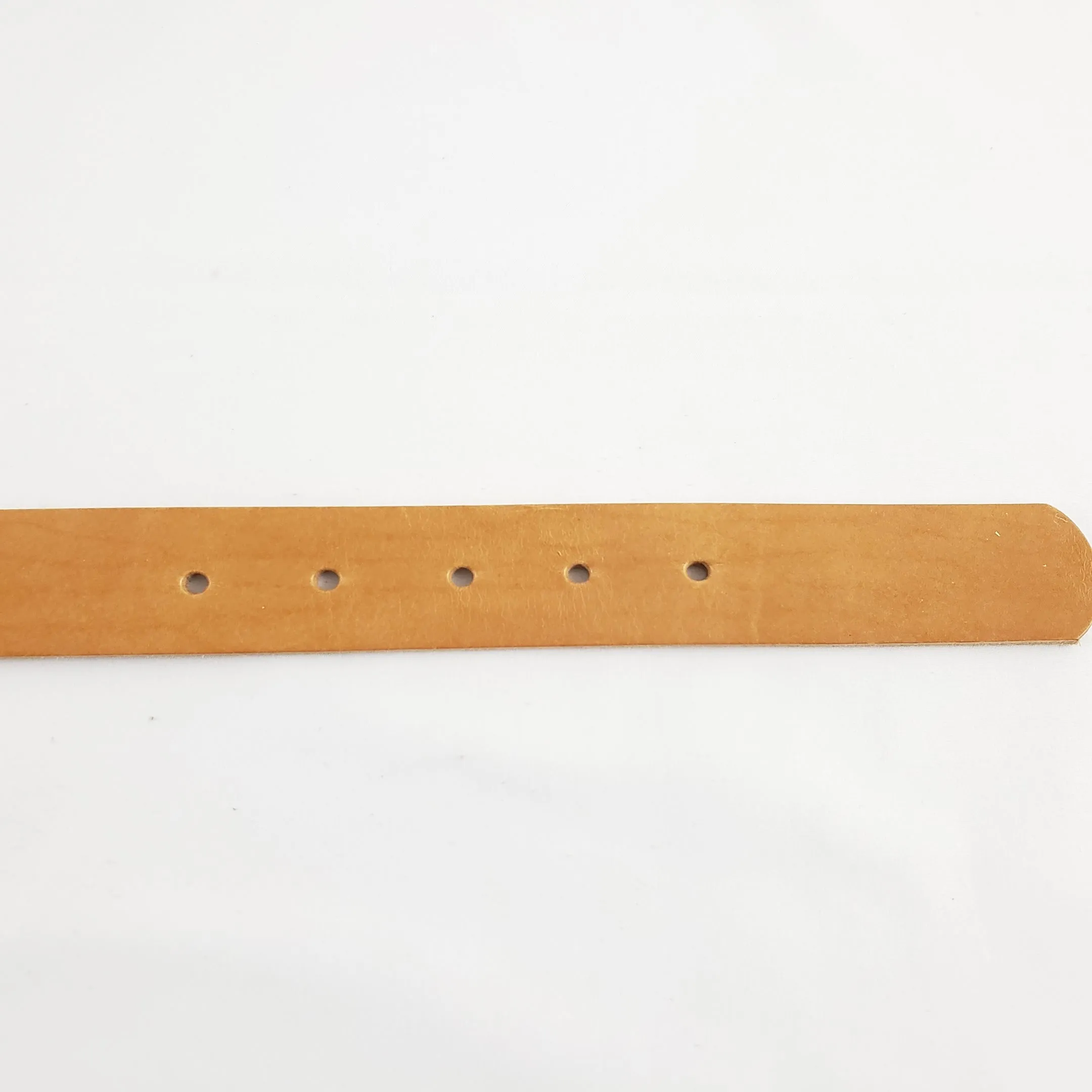 Leather Dog Collar Plane Dark Tan - Medium