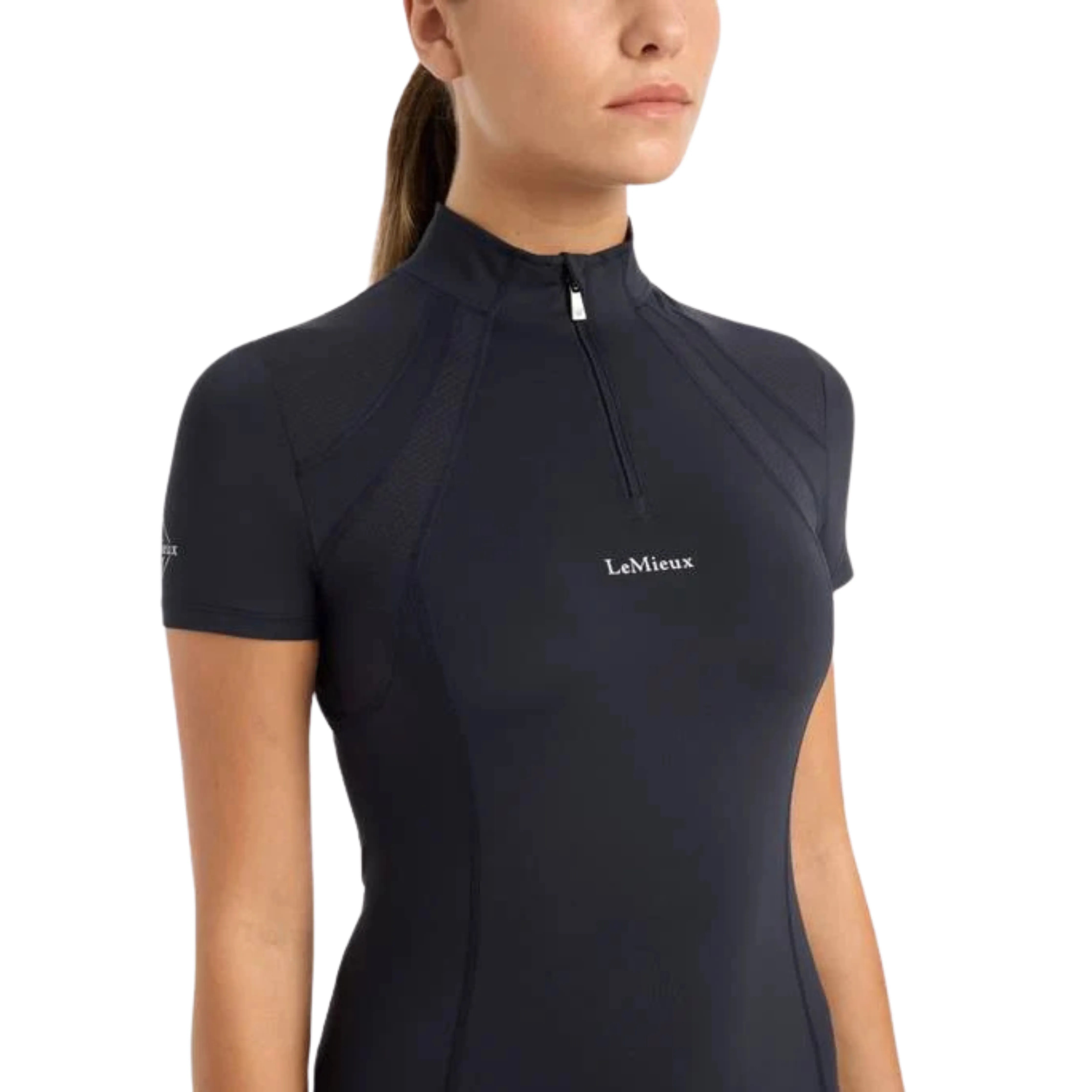 LeMieux Mia Mesh Short Sleeve Base Layer - Navy