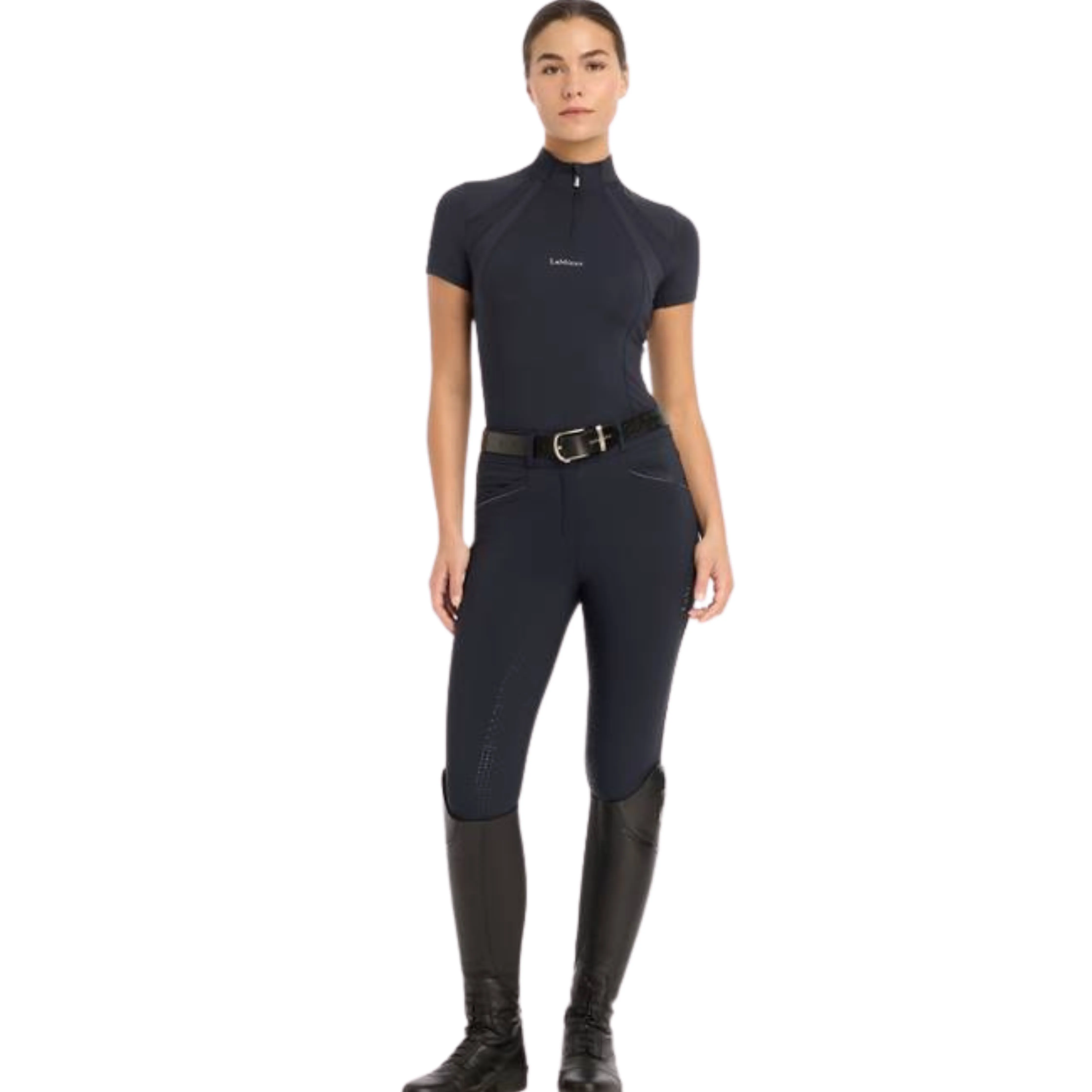 LeMieux Mia Mesh Short Sleeve Base Layer - Navy