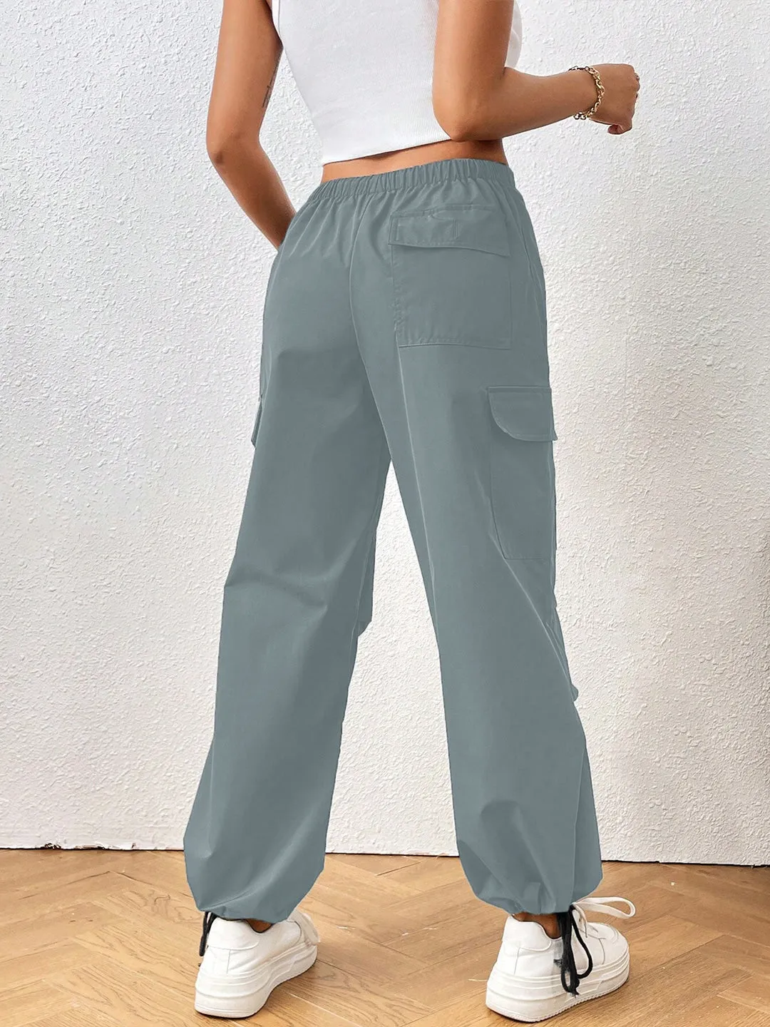 Light Blue HighRise Drawstring Joggers