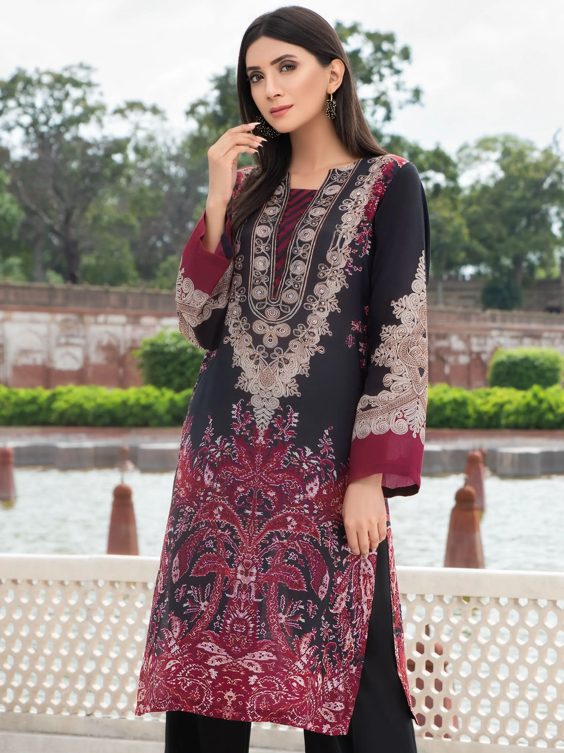 Limelight Cambric Collection 2019 – Silk Shirt – U0845-SSH-RED
