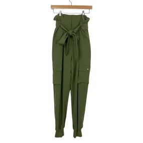 Lovers   Friends Olive Green Paper Bag Waist Joggers- Size M (Inseam 28")
