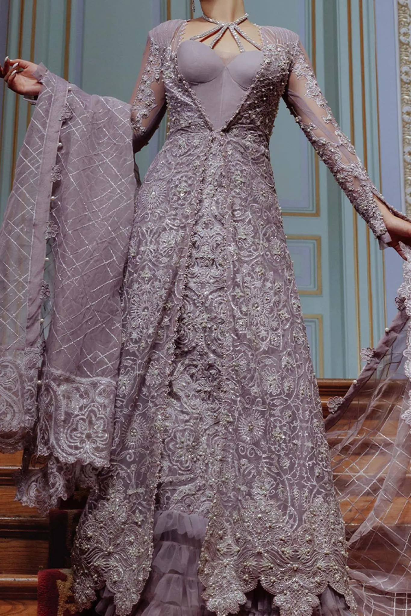 Lumiere by Saira Rizwan Unstitched 3 Piece Festive Wedding Collection'2023-SR-02-Mia