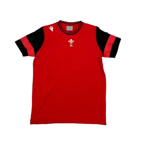 Macron Wales WRU 21/22 Kids Travel Leisure Shirt