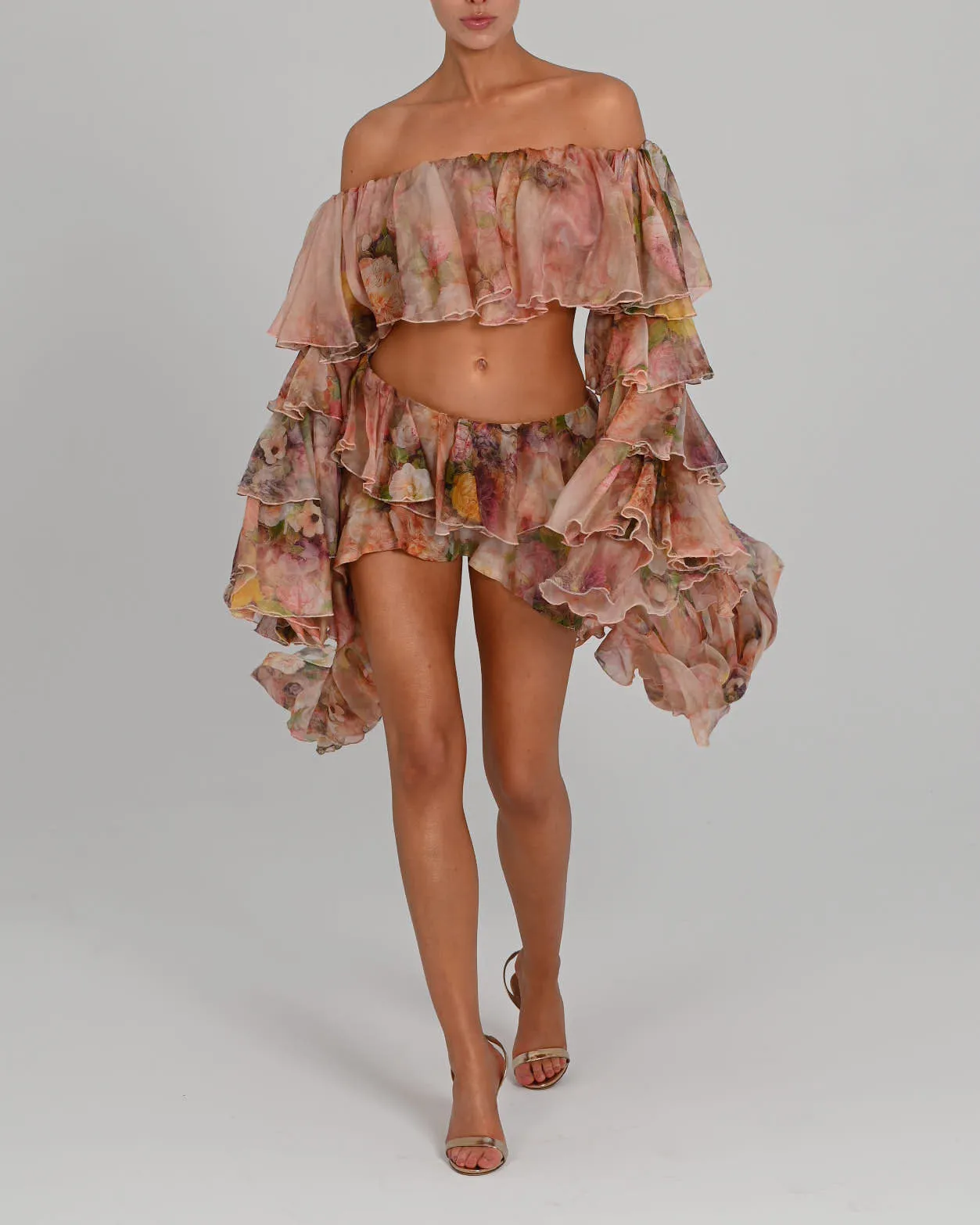 Madonna Top in Rose Silk
