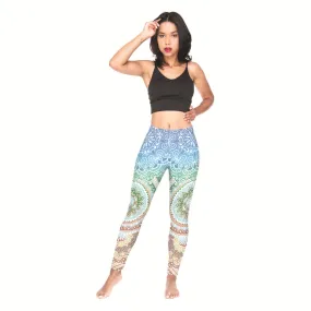 Mandala Flower Print Leggings