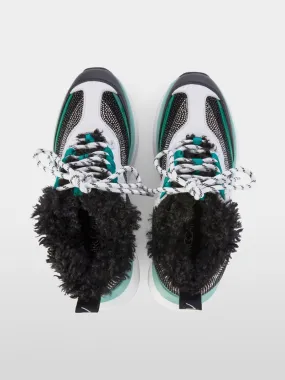 Marc Cain Black with Teal  Sneakers in Fine Material Combination