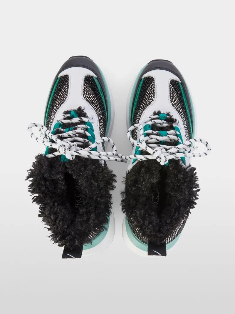 Marc Cain Black with Teal  Sneakers in Fine Material Combination