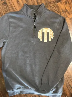 Mermaid Sequined Monogrammed Charles River Quarterzip