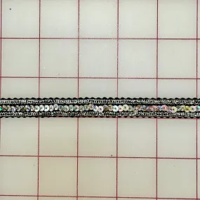 Metallic Trim - 1/2-inch Sequin Trim Silver