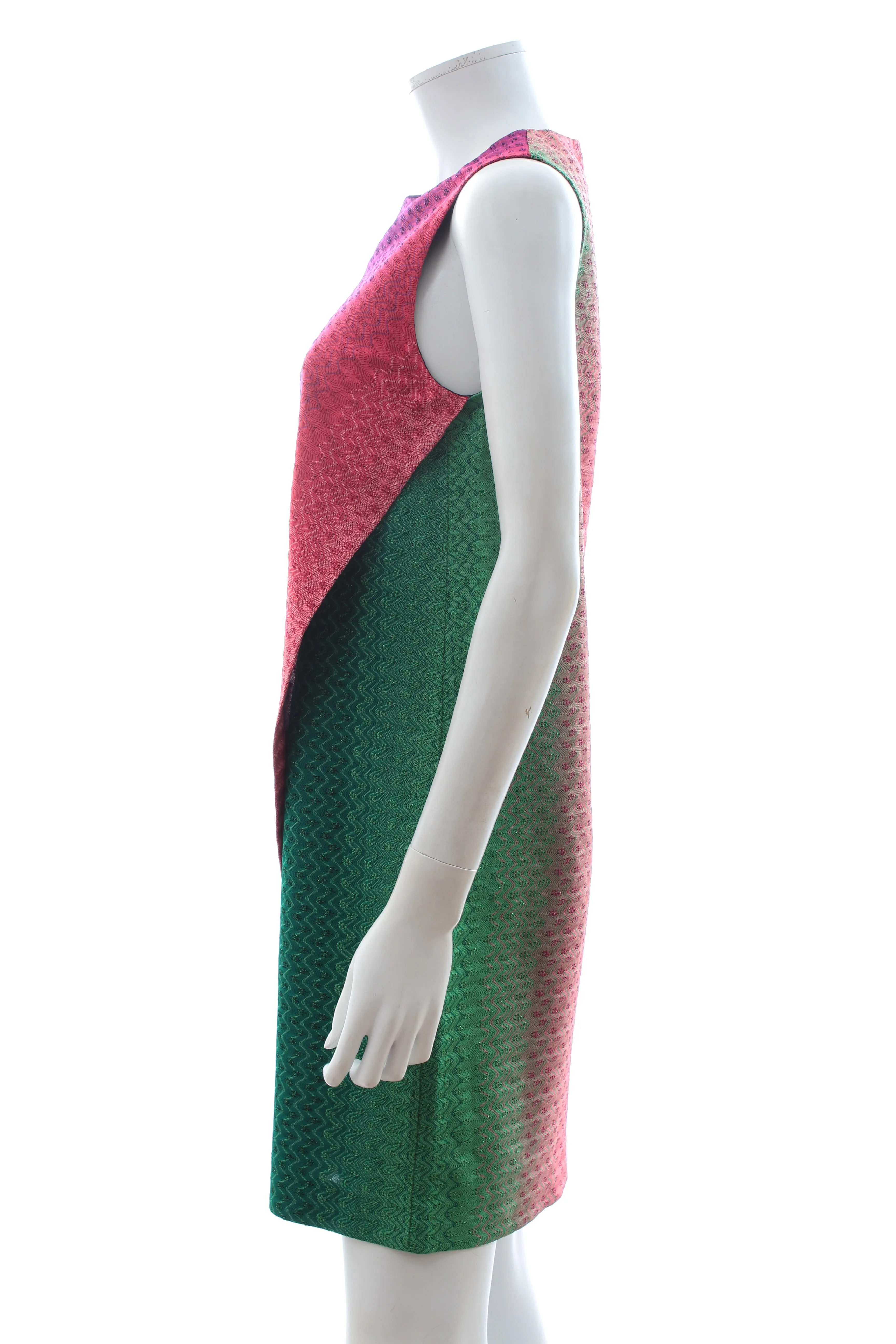 Missoni Sleeveless Rainbow Knit Dress