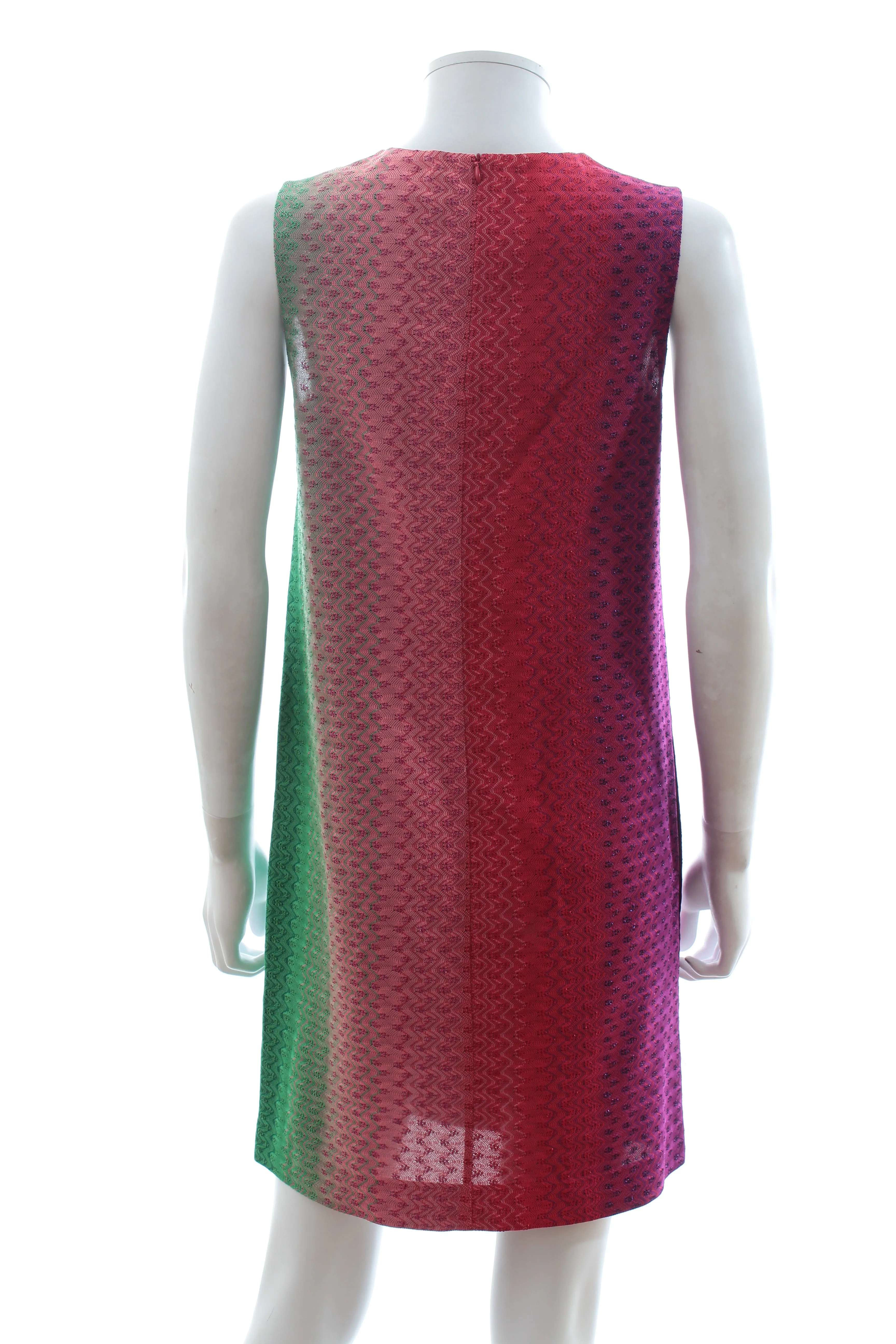 Missoni Sleeveless Rainbow Knit Dress
