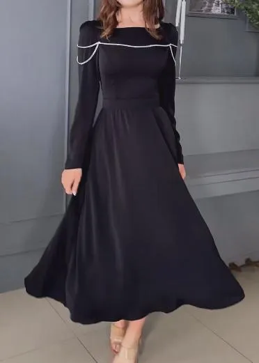 Multicolor Silver Chain Embellished Elegant Maxi Dress