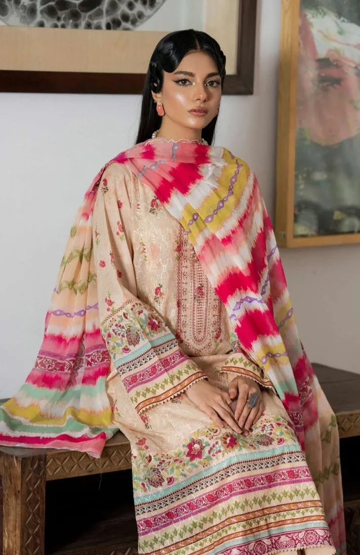 Musavvir Embroidered Lawn by GullJee – Design A2