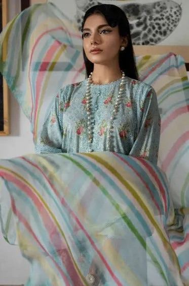 Musavvir Embroidered Lawn by GullJee – Design A3