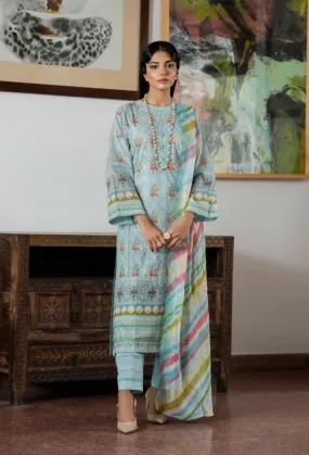 Musavvir Embroidered Lawn by GullJee – Design A3