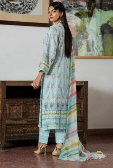 Musavvir Embroidered Lawn by GullJee – Design A3