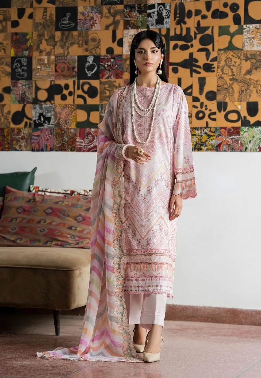 Musavvir Embroidered Lawn by GullJee – Design A8