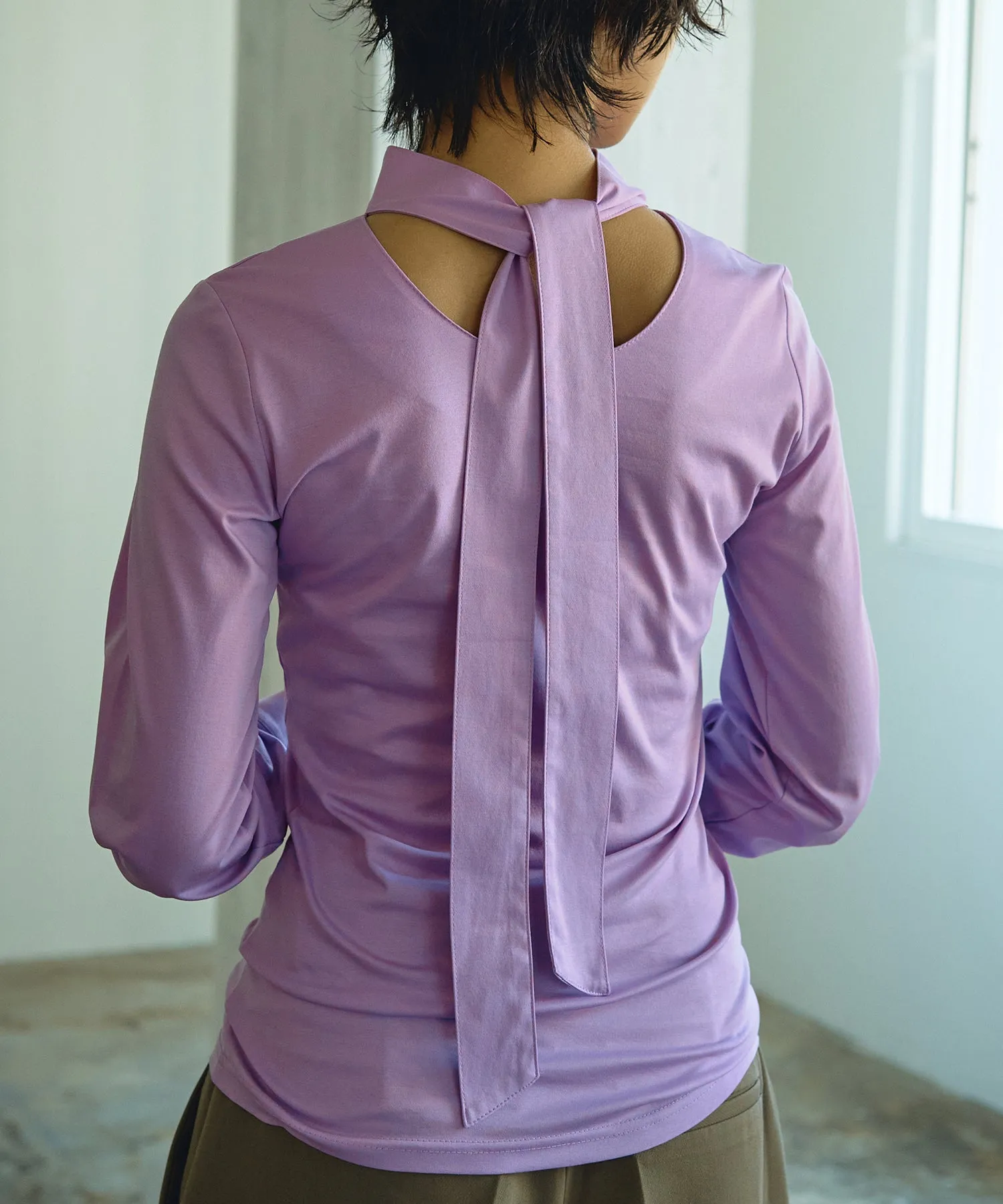 Neck Ribbon Tops