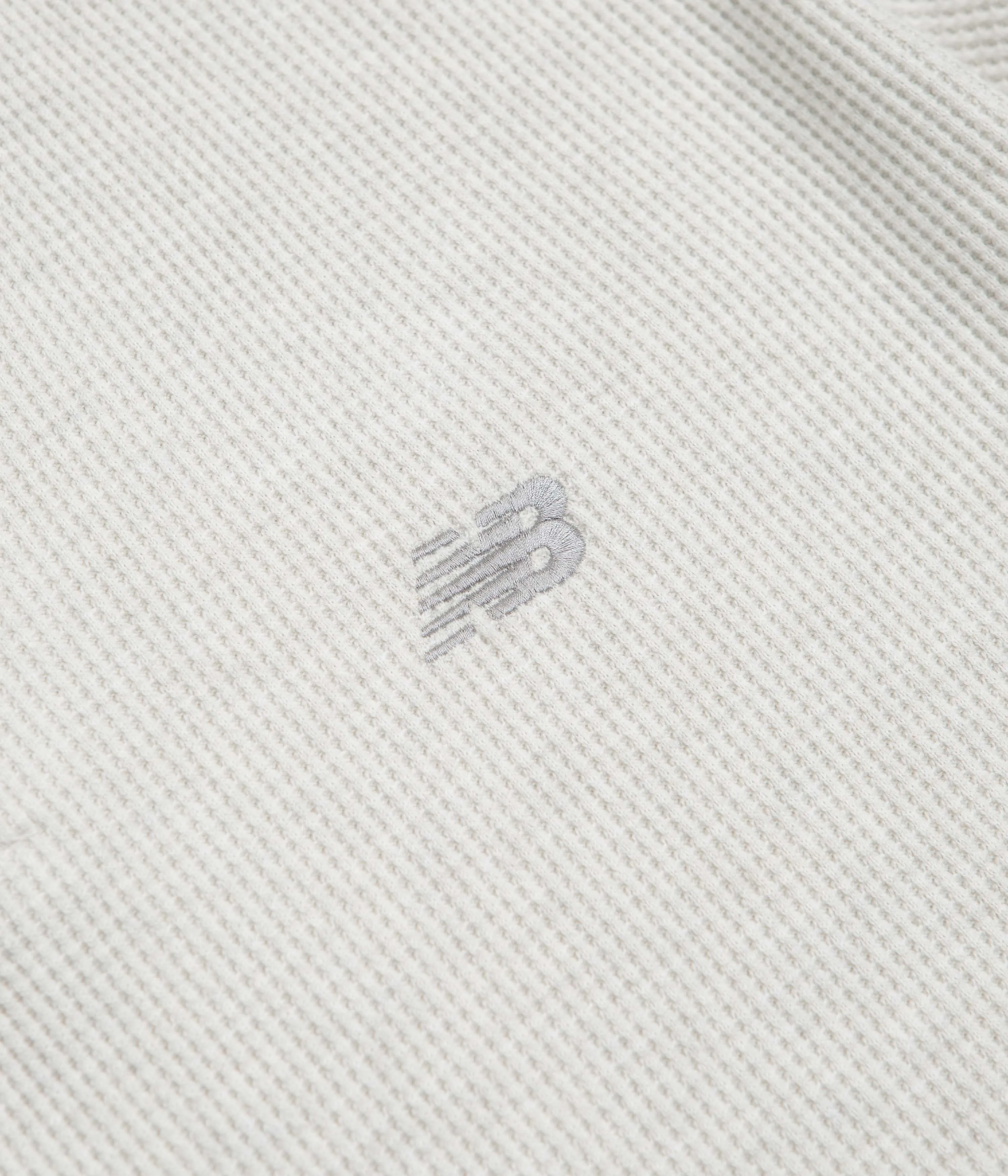 New Balance Numeric Henley Long Sleeve T-Shirt - Oatmeal Heather