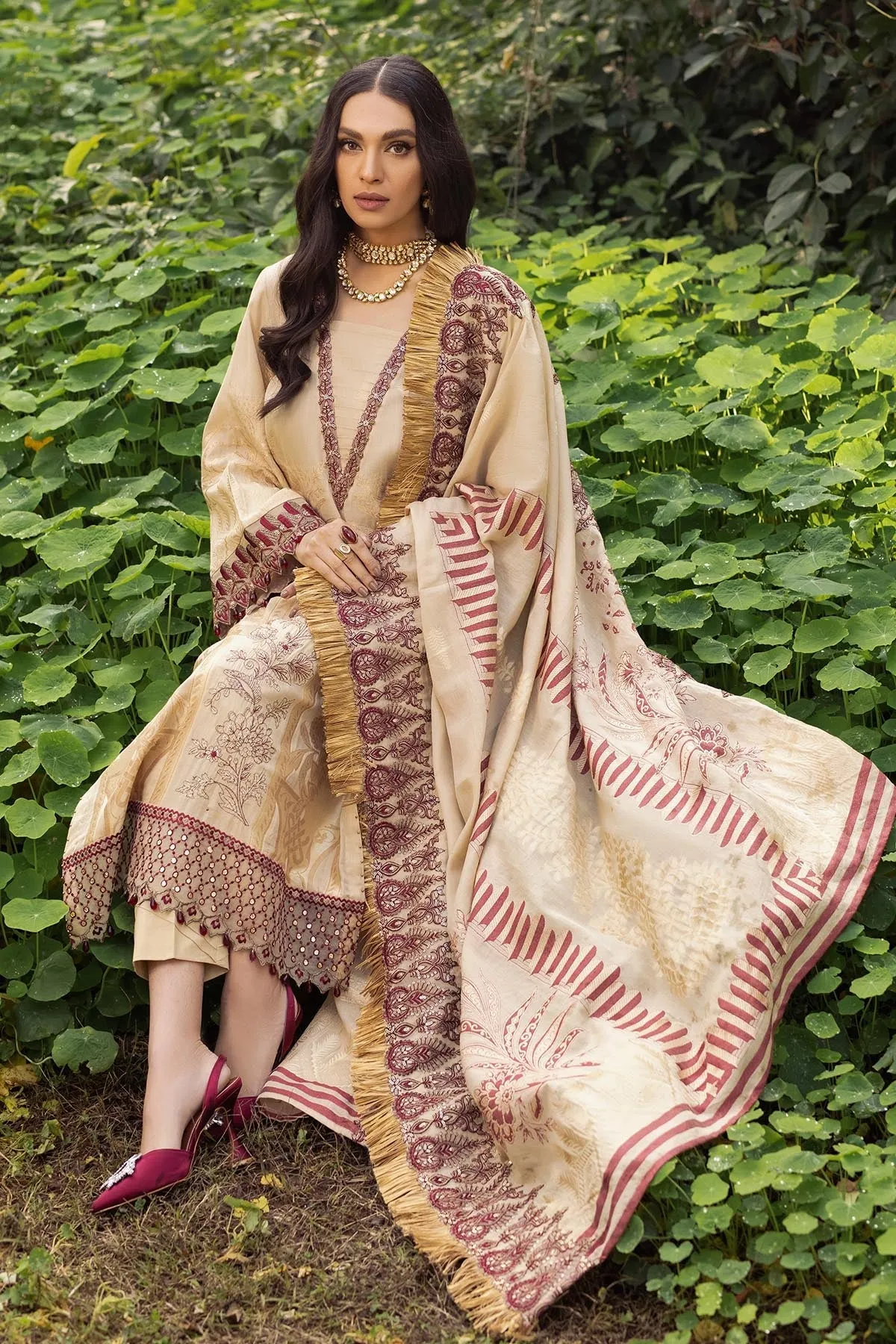 Nureh Maya · Lawn Jacquard Collection 2022 – SUN DUSK