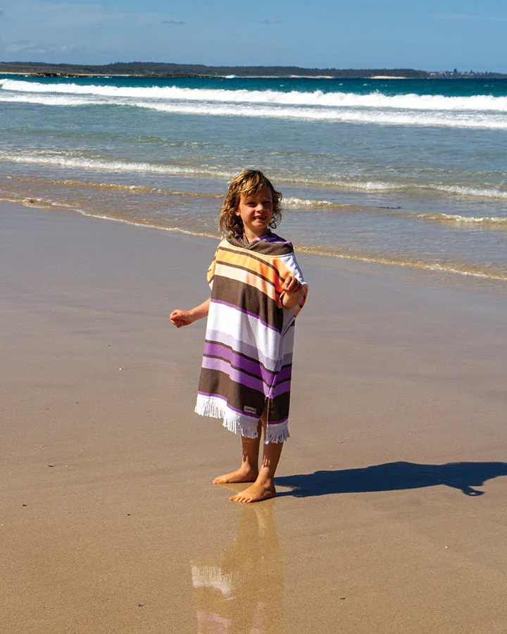 O&E Toddlers Sunkissed Hooded Poncho - Apricot