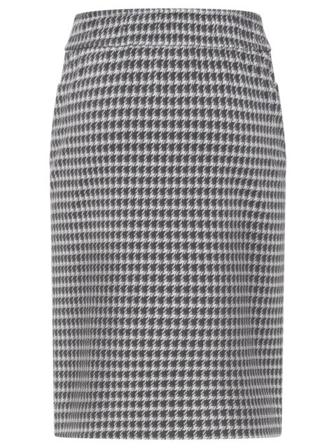Olsen - Straight Woven Skirt in Dark Slate Print (16001373)