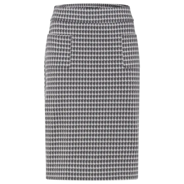 Olsen - Straight Woven Skirt in Dark Slate Print (16001373)