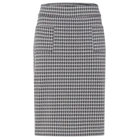 Olsen - Straight Woven Skirt in Dark Slate Print (16001373)